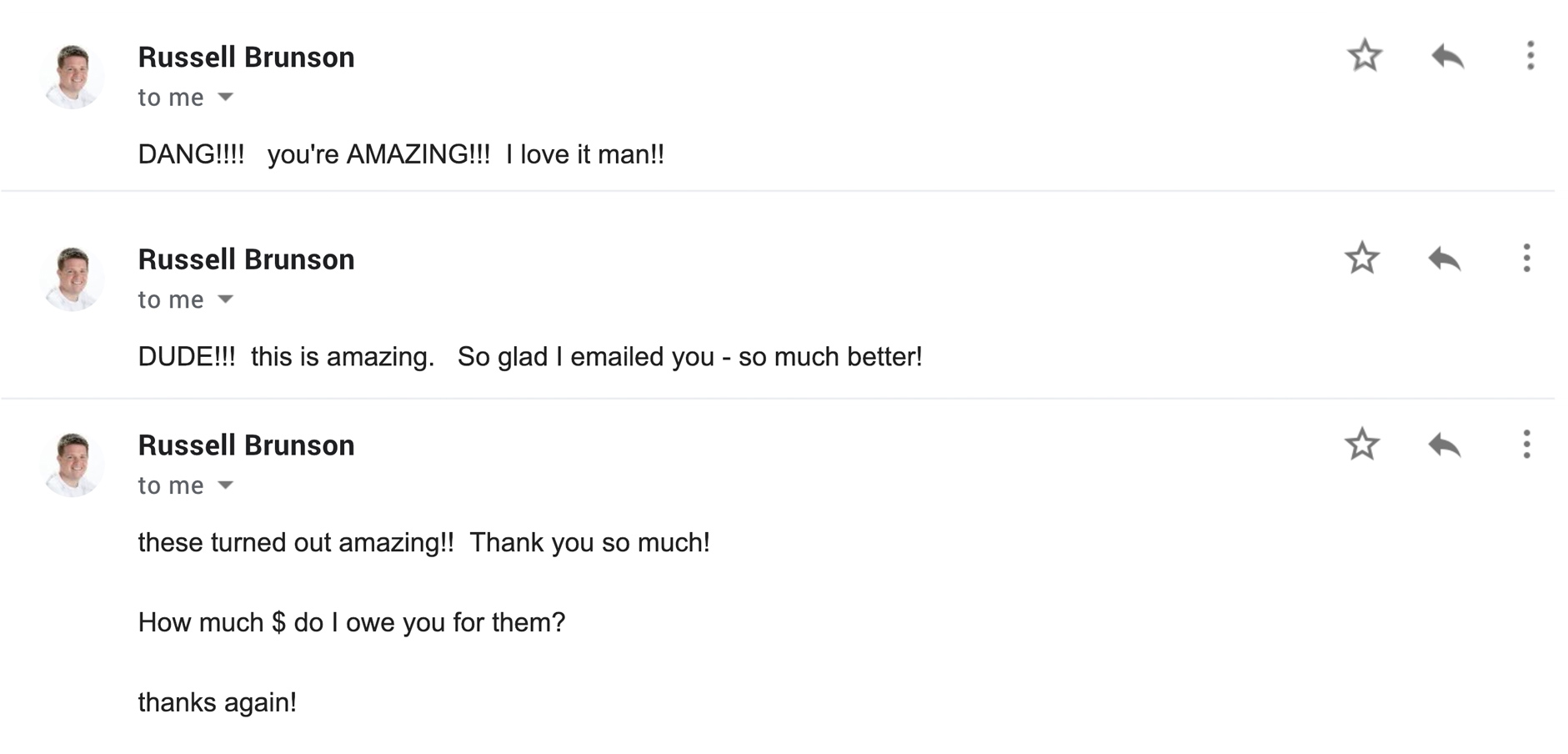 Client review from Russell Brunson