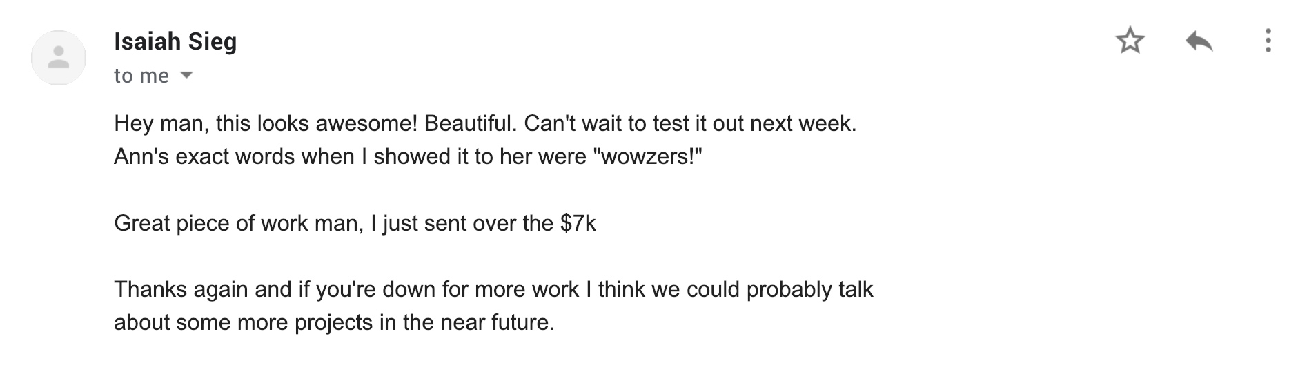 Client review